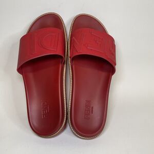Fendi Red 3D Logo Slides